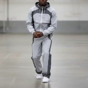 Custom <b>Mesh</b> Lining Zip-Up Digital Print Winter Streetwear <b>Two</b>-<b>Piece</b> Sportswear <b>Set</b> Breathable Waterproof Nylon Windbreaker - Product Image 6
