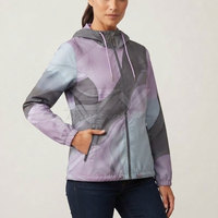 Veste coupe-vent légère à capuche pour femme, vêtements de sport d'extérieur, tissu respirant, fermeture éclair intégrale, vêtements de sport avec poches