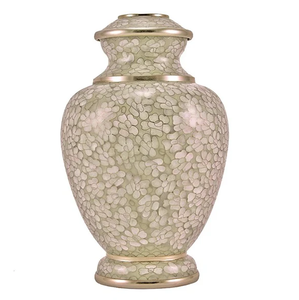 Hermosa urna conmemorativa de cenizas para adultos, estilo americano/europeo, con hoja de estaño y latón completamente grabada, para almacenamiento de cenizas. - Product Image 6