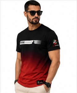 T-shirt da uomo stampate, eleganti, in cotone 100%, vestibilità ampia, a prezzi all'ingrosso vantaggiosi - Product Image 5