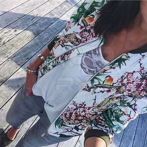 Custom Design Women Printing Varsity <b>Jackets</b> Casual Lifestyle Clothing For Contemporary Fashion Pakistan Made - Product Image 4