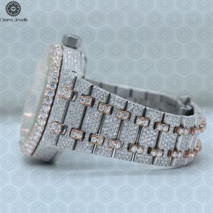 Charm Jewells Women's Luxury Stainless Steel <b>Mechanical</b> <b>Watch</b> 38mm Round Case Analog Sapphire Crystal Hollow Out Design - Product Image 3
