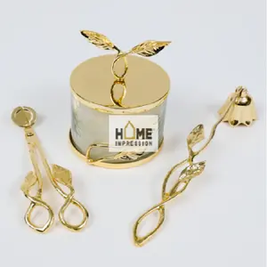 HOME IMPRESSION Pot de rangement multifonctionnel en métal minimaliste de luxe, fait à la main, écologique, pour la décoration de la maison - Product Image 1