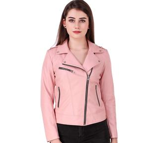 Veste en cuir véritable pour femme de haute qualité, veste en cuir d'hiver pour femme/veste bomber en cuir d'agneau véritable pour femme - Product Image 1