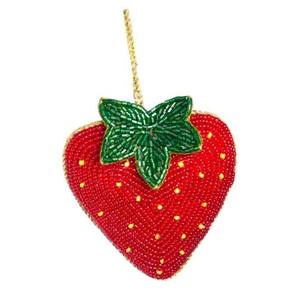 Premium Festive Embroidered <b>Keychain</b> Christmas Beaded Design Stylish Key <b>Ring</b> Gift Item At <b>Best</b> Price - Product Image 1