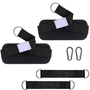 Correa de Gimnasio para Abdominales, para Entrenamiento de Fuerza del Core, Resistente, Acolchada, Ligera, de Nailon, con Soporte para Brazos, Barra de Tracción, Ejercicio Abdominal - Product Image 5