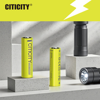 CITICITY Baterai USB Isi Ulang 18650 LiNiMnCoO2 (2-Paket) 7400mWh Lithium Ion 3.7V 1200+ Siklus Pengisian untuk Mainan