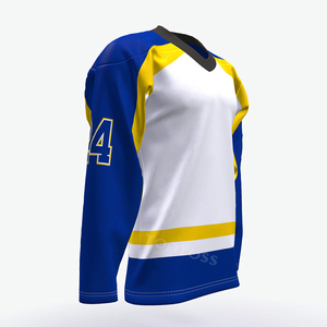 Maillot de hockey sur glace pour adulte personnalisé de haute qualité 100% polyester écologique à séchage rapide avec impression par sublimation - Product Image 3