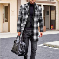 Manteau long en laine pour homme, professionnel, pour l'hiver, chaud, formel, en vente