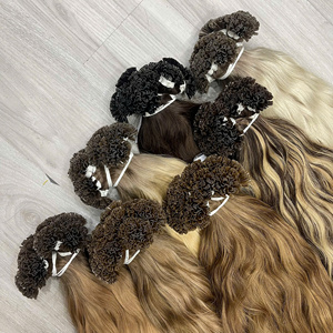 Extensiones de cabello humano vietnamita con punta de queratina premium, color natural ondulado, precio de mayoreo de fábrica, listas para enviar. - Product Image 3