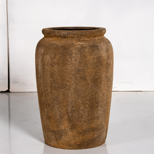 Vase haut en fibre de verre blanc lisse Hieta Garden, 5 tailles, 22-70 cm, pour intérieur et extérieur, ensemble de pots décoratifs pour fleurs - Product Image 1