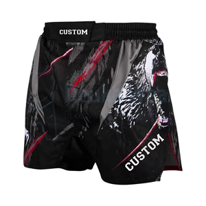 Premium Quality <b>Elastic</b> Stretch Draw <b>Strings</b> Sublimated MMA Shorts Customized Design Your Brand Logo Quick Dry Lightweight - Product Image 5