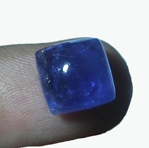 Tanzanite calibrée, pierre précieuse non montée pour la création de bijoux, cabochon carré en tanzanite naturelle, pierre de naissance de décembre. - Product Image 3