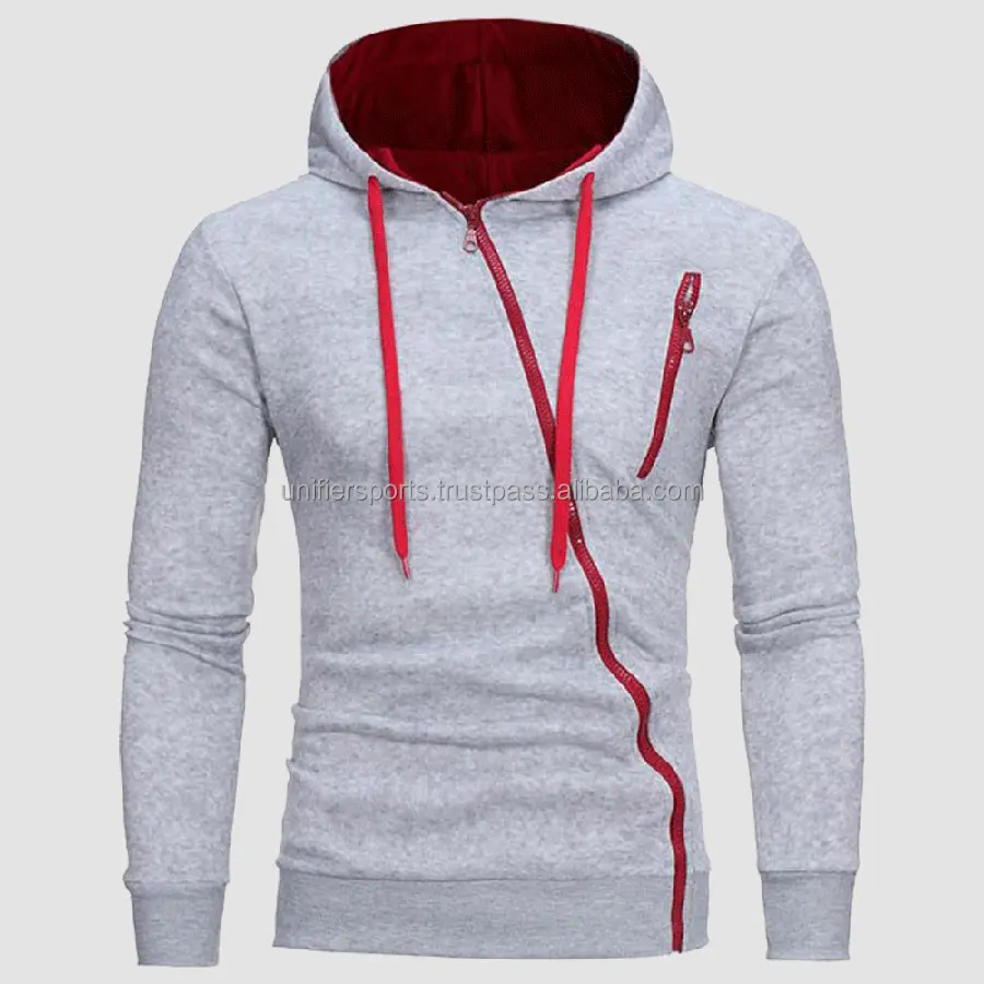 Men's Full Zip Up Hoodies Men's Custom Full Zip Good Quality Made Hoodies Wholesale Fashion and Sweatshirts Oversized Hoodies