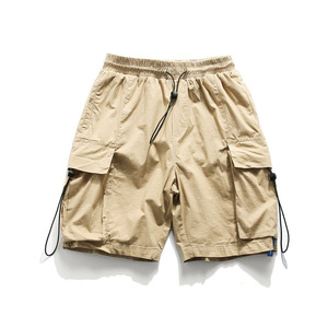 Shorts de sport en coton épais 100 % personnalisables avec logo et design, respirants et anti-transpiration, vente en gros - Product Image 3