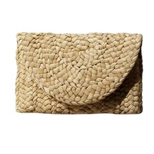 Handmade <b>Wicker</b> Basket Set, Natural Straw Woven Tote, Boho Vacation Beach <b>Bag</b>, Grocery Shopping Carryall, Wedding Honeymoon Seag - Product Image 5
