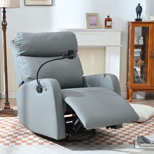 Modern <b>Small</b> Swivel Rocker Recliner <b>Chair</b> 360 Degree Glider for Nursery Bedroom-Rocking Recliner Bedro - Product Image 1