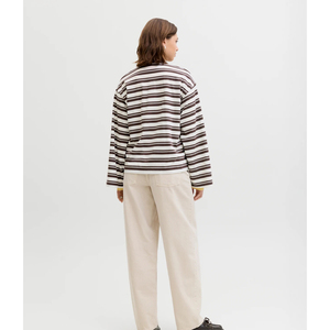 Polo pour femme de haute qualité, original, avec logo personnalisé, t-shirt extensible, chemises de golf, polo rayé oversize à manches longues, streetwear, OEM - Product Image 4