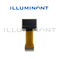Illuminant Mono 0.83" COG FPC Plug Putih PMOLED SSD1306 Driver 96x39 23.8x16.2x1.2 8-bit 68XX/80XX Paralel 4-kabel SPI I2C