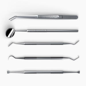 Dentist Instruments Manual Stainless Steel Dental Mirror Tweezers Tooth <b>Probe</b> Tartar Remover CE ISO Certified By Grip Surgical - Product Image 1