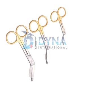 Juego de 3 Tijeras Dentadas para Vendajes Lister de Alta Calidad (Recubrimiento Dorado), Instrumentos Ortopédicos de Clase I con Certificación CE - Product Image 4