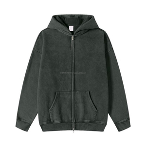 <b>Cheap</b> Price Men Acid Wash Customized Slim Fit Fleece Eco-Friendly 100% Cotton Thermal Hoodies for Men - Product Image 5