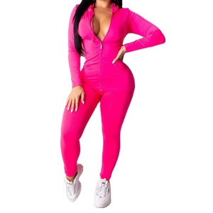 Spandex Ladies Jogging Sportswear 100% ropa de algodón deportes Jogger Sweat Track Suit Hooded Chándal Set 2 piezas para mujeres - Product Image 3