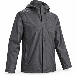 Impermeable Personalizado con Capucha para Invierno, Chaqueta Ligera Cortavientos de Poliéster con Cuello Alto y Bolsillos Delanteros para Caminar al Aire Libre - Product Image 2