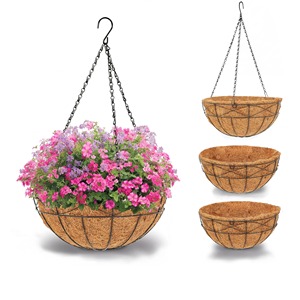 Jardinière suspendue vintage en métal blanc, design rustique, pour plantes vertes d'intérieur - Product Image 6
