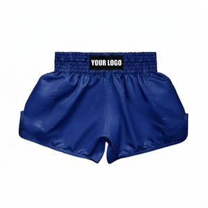 Shorts MMA BJJ avec logo frontal, shorts de combat Muay Thai, shorts de kick-boxing MMA, équipement d'arts martiaux, shorts UFC - Product Image 4