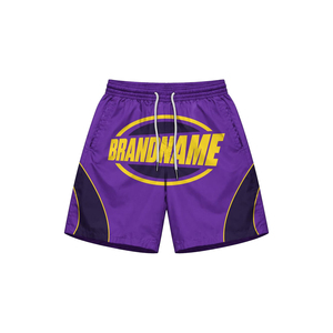 Your Brand name Mens Sporty Tracksuit <b>Set</b> Purple Yellow Sublimation Print Quick Dry <b>Knitted</b> Jacket Shorts Spring windbreaker <b>set</b> - Product Image 6