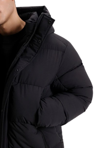 เสื้อแจ็คเก็ตพัฟเฟอร์ผู้ชายแบบลำลองสำหรับฤดูหนาว  โลโก้สั่งทำได้ คุณภาพพรีเมียม ฮู้ดดี้คุณภาพสูง คอตั้ง กันลม ซิป OEM - Product Image 6