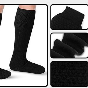 Calcetines Escoceses de Primera Calidad, Hechos de Algodón y Lana, Calcetines Escoceses Largos Hasta la Rodilla, Calcetines Escoceses para Correr - Product Image 3