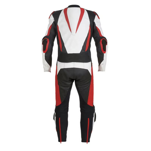 Men's Custom One-Piece Leather Racing Motorcycle Suit with <b>Knee</b> Track Protective Gear for Summer Riding Waterproof Features - Product Image 2