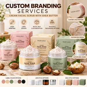 Wholesale Organic Shea Butter Facial Scrub Private Label OEM ODM Moisturizing Exfoliating Skincare Manufacturer - Product Image 5