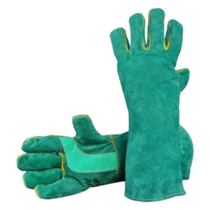Best Performance Heavy Duty Reinforced MIG Welding <b>Gloves</b> Cowhide Cotton Abrasion Resistant Firefighting Construction Work Wear - Product Image 4