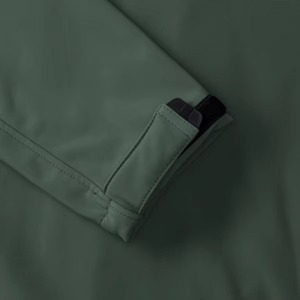 Veste Softshell Homme 3 couches, coupe-vent, résistante à l'eau, veste de travail professionnelle, vert bouteille, logo personnalisé OEM - Product Image 3