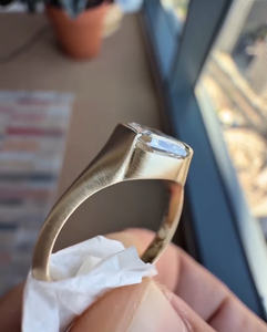 Anillo de compromiso de moissanita con diamante solitario de 3.00 CT, corte radiante, certificado IGI, engaste de plata 925, joyería nupcial - Product Image 4