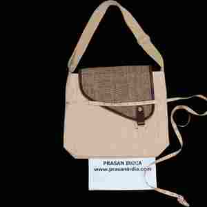 Premium Burlap Jute Messenger Bag with Multiple Compartments <b>Adjustable</b> Strap Crossbody Bag for Office and Business Use - Product Image 4