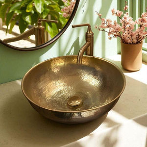 Stylish Handmade Brass Wash <b>Basin</b> Premium Bathroom Countertop Bowl Sink Elegant Residential Commercial Interior Decoration - Product Image 4