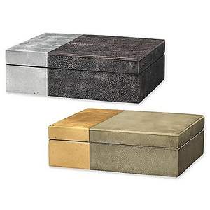 Cajas de Joyería Contemporáneas Hechas a Mano de Resina y Madera MDF con Acabado de Diseño y Marco Protector Resistente - Product Image 1