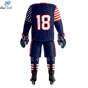 Ensemble d'uniformes de hockey sur glace personnalisés de haute qualité, maillot et short de hockey sublimés pour les équipes et les clubs professionnels - Product Image 6