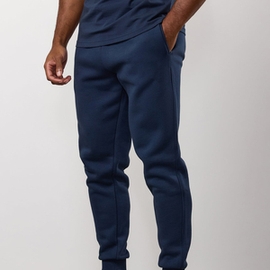 Pantalones Deportivos de Felpa para Hombre, Color Azul Marino, Estilo Vintage, Lavado Ácido, Cintura Elástica, Casuales, con Bolsillos Laterales, Tejido de Peso Medio, para Otoño - Product Image 1