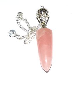 Pendules à Long cône en bois de Rose, chaîne de Chakra, pendule classique - Product Image 6