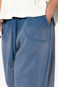 Pantalon de sport large et épais en coton de haute qualité, conçu sur mesure, pour hommes, coupe droite évasée, fabrication sur mesure - Product Image 6