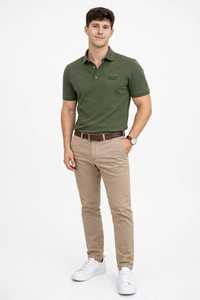 Camisas de Golf Verdes Sólidas para Hombre de Oneten Apparel, Camisa Casual de Manga Corta, 100% Poliéster, Secado Rápido, con Botones - Product Image 1