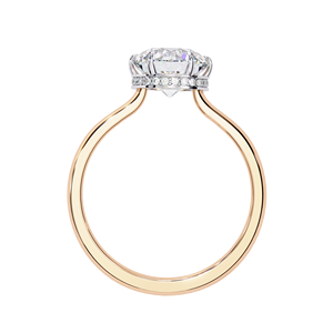 2.25ct Round Brilliant Lab Grown Diamond E VSS IGI Certified 14K Rose Gold <b>Solitaire</b> Engagement <b>Ring</b> For Anniversary - Product Image 5