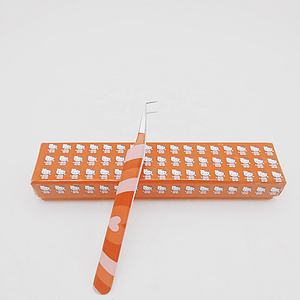 Wholesale Premium Quality 90 Degree Stainless Steel <b>Eyelash</b> Extension Tweezer Paper Coated Polished Tip Sustainable Design - Product Image 6