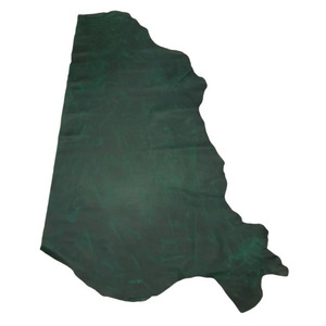 Supple Green Pull-Up Leather Hide High End Genuine Cowhide Material for Custom Fashion Handbags Wallets Purses DIY Crafts - Product Image 1