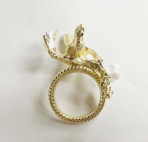 Anneaux de serviette décoratifs de luxe pour la salle à manger, porte-serviettes élégants pour les fêtes et les célébrations - Product Image 4